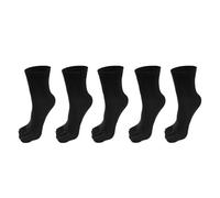 Chaussettes à Orteils 5 Paires De Chaussettes Longues À Cinq Orteils For Hommes, Chaussettes De Sport Décontractées, Sueur, Doigts Séparés, Bas Noirs Et Blancs, Tube En Coton À La Cheville(Black)