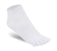 Chaussettes à orteils en coton 99% Taille 39-43/77% Taille 44-46 pour homme - Tige courte - Hauteur de la cheville - Chaussettes à cinq doigts - M907, Blanc., 39-43