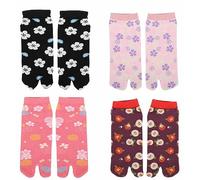 Chaussettes à orteils Tabi colorées à deux doigts pour femmes et filles