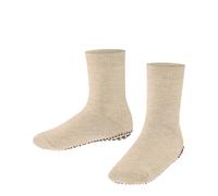 Falke Chaussettes enfant mixte Catspads K - Coton/Laine, picots antidérapants - Beige 23/26