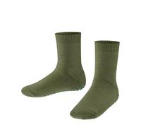 FALKE Catspads K Hp coton laine picots sur la semelle 1 paire, Chaussettes Chaussons Mixte enfant, Vert Sern Green 7681, 31/34 EU