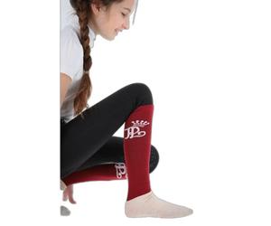 Chaussettes Ã©quitation de concours femme PÃ©nÃ©lope (x2) Violet 31/36