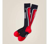 Chaussettes Ã©quitation femme Ariat TEK Slimline Performance Rouge TU