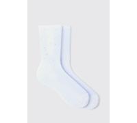 Chaussettes à strass homme - blanc - ONE SIZE, blanc
