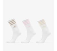 Chaussettes adidas 3-Stripes Crew Socks 3-Pack Wonder White/ Clear Pink/ Wonder Beige S