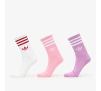 Chaussettes adidas 3-Stripes Crew Socks 3 Pairs Preloved Purple/ Bliss Pink/ White S