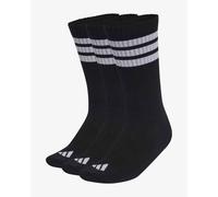 Adidas Chaussettes Mixte 3STRIPES CUSHIONED SPORTSWEAR Crew - Lot 3 paires, noir/blanc/blanc, 42-45