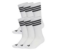 Adidas Chaussettes mi-mollet Essentials 3 Stripes rembourrées 6 paires blanc/noir 34-36 mixte