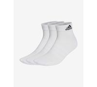 Adidas Chaussettes de cheville Cushioned Sportswear mixte – 3 paires Blanc/Noir Taille 8.5-10