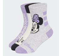 ADIDAS SPORTSWEAR Chaussettes de sport 'Disney Minnie Maus' gris chiné / lavande / noir / blanc, Taille 25-27