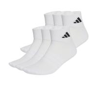 Adidas Socquettes Cushioned Essentials – Mixte, rembourrées – 6 paires blanc/blanc/noir 34-36
