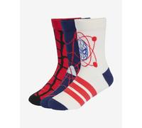 adidas Unisex Kinder MARVEL KIDS SPIDER-MAN SOCKS, pure ruby/dark blue/off white, 6.5-8