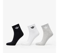 Chaussettes adidas Mid Ankle Sock 3-Pack White/ Medium Grey Heather/ Black M