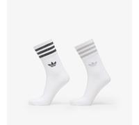 adidas Chaussettes Mid-Cut Glitter Crew Socks 2 Pairs in Blanc M