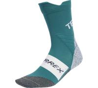 adidas Mixte Terrex Xperior CLIMACOOL Trail Crew Socks, Preloved Teal, 4.5-6