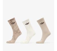 Chaussettes adidas Tie Dye Crew Socks 3 Pairs Off White/ Wonder Beige/ Dark Brown S