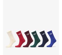 Chaussettes adidas Trefoil Crew Sock Cushion 6-Pack Night Indigo/ Collegiate Green/ Maroon M