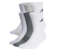 Adidas Chaussettes CUSHIONED CREW Pack 6 – blanc / gris clair / gris moyen / gris foncé