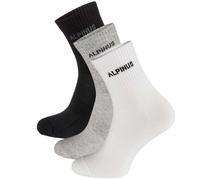 Chaussettes Alpamayo Alpinus - 3 paires - Blanc / Noir / Gris 39-42