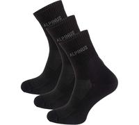 Chaussettes Alpamayo Alpinus - 3 paires - Noir 43-46