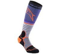 chaussettes alpinestars mx pro v2 - gris / lila M