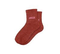 Chaussettes amour rouge à paillettes