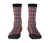 Chaussettes amusantes à motif tartan Kelly vert menthe, douces et respirantes, pour hommes et femmes