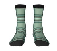 Chaussettes amusantes à motif tartan Kelly vert menthe, douces et respirantes, pour hommes et femmes