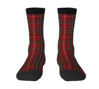 Chaussettes amusantes à motif tartan Kelly vert menthe, douces et respirantes, pour hommes et femmes