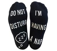 Chaussettes amusantes « Do Not Disturb, I'm Having A Nap » - Cadeau idéal pour les personnes qui aiment faire la sieste