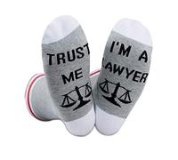 Chaussettes amusantes pour avocat « Trust Me I Am A Lawyer » - Cadeau de remise de diplôme, Trust Me I Am a Lawyer Eu, M