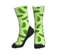 Chaussettes amusantes pour homme et femme, motif concombre vert, chaussettes fantaisie, cadeaux uniques pour femmes et hommes