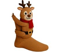 Chaussettes Animaux 3D Tricotées Femmes Double Épaisseur Coton Douces Chaudes Thermiques Confort Hiver Étreinte Chaleureuse Unisexe