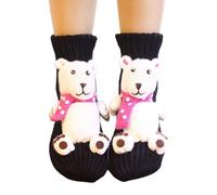 Chaussettes Animaux Tricot 13D Femme Chaussette Animaux Drole, Mignon Et Chaud CrochetéEs À La Main Funny AntidéRapantes Floor Hiver Cadeau Original pour Un Anniversaire Ou NoëL pour Adultes