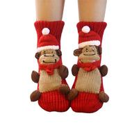Chaussettes Animaux Tricot 23D Femme Chaussette Animaux Drole, Mignon Et Chaud CrochetéEs À La Main Funny AntidéRapantes Floor Hiver Cadeau Original pour Un Anniversaire Ou NoëL pour Adultes