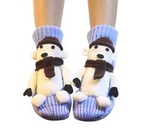 Chaussettes Animaux Tricot 34D Femme Chaussette Animaux Drole, Mignon Et Chaud CrochetéEs À La Main Funny AntidéRapantes Floor Hiver Cadeau Original pour Un Anniversaire Ou NoëL pour Adultes