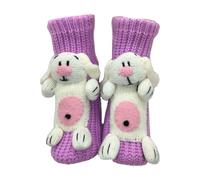 Chaussettes Animaux Tricot 4D Femme Chaussette Animaux Drole, Mignon Et Chaud CrochetéEs À La Main Funny AntidéRapantes Floor Hiver Cadeau Original pour Un Anniversaire Ou NoëL pour Adultes