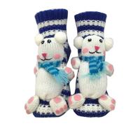 Chaussettes Animaux Tricot 5D Femme Chaussette Animaux Drole, Mignon Et Chaud CrochetéEs À La Main Funny AntidéRapantes Floor Hiver Cadeau Original pour Un Anniversaire Ou NoëL pour Adultes
