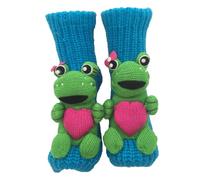 Chaussettes Animaux Tricotées 3D, Chaussettes Animaux Crochetées à La Main, Coton Double Couche, Embrassement Chaleureux, pour Femme Homme Noel Chaussette Drole 3D Knit Animal Socks Rigolote