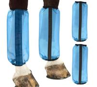 Chaussettes anti-mouches pour chevaux, lot de 4 protège-jambes en maille pour chevaux | Leggings élastiques pour chevaux | pour pâturage, étable, compétition, entraînement, ranch, ferme, arrière-cour