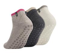 Chaussettes Antidérapantes 3 Paires, Élégant Tricot Chunky Chaussettes en laine Femme, Chaussette en Laine Chunky, Coton Respirant Hommes Femme Socquettes, Sans Sexe， EU36-41