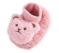 Chaussettes antidérapantes en peluche pour bébé - Chaussures d'hiver moelleuses pour bébé - Chaussettes de sol antidérapantes - Chaussures douces et moelleuses en polaire - Chaussures mignonnes pour