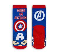 Chaussettes antidérapantes enfant Marvel Avengers Capitan America Iron Man Hulk 4585, bleu, 23-26