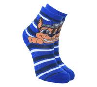 Chaussettes Antidérapantes La Pat' Patrouille pour Garçon, 70% Coton, Design Coloré, Chase Marshall, Motifs Animés (FR/ES, Numérique, 31, 34, Taille normale, Bleu)