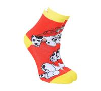 Chaussettes Antidérapantes La Pat' Patrouille pour Garçon, 70% Coton, Design Coloré, Chase Marshall, Motifs Animés (FR/ES, Numérique, 31, 34, Taille normale, Rouge)