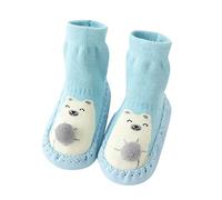Chaussettes antidérapantes pour bébé - Chaussures d'apprentissage pour fille - Chaussettes antidérapantes pour bébé - Semelle en caoutchouc - Chaussures de sol pour bébé - Chaussures de maison pour