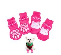 Chaussettes antidérapantes pour chien - Chaussettes antidérapantes pour chien, protection élastique des pattes à motifs d'animaux, chaussettes pour chat résistantes à l'usure pour l'intérieur et l'ext