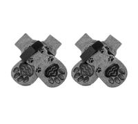 Chaussettes antidérapantes pour chiens - Matériau | 2 paires de chaussettes pour animaux de compagnie pour une utilisation en intérieur | Chaussettes chaudes pour chiens pour éviter qu'ils ne se