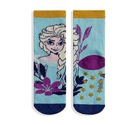 Chaussettes antidérapantes pour fille Disney Frozen Elsa et Anna en coton fille Lurex 5686, bleu, 23-26