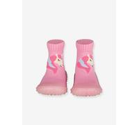 Chaussettes antidérapantes semelle profilée Adventure licorne fille STERNTALER, séchage rapide rose dragée 23/24
